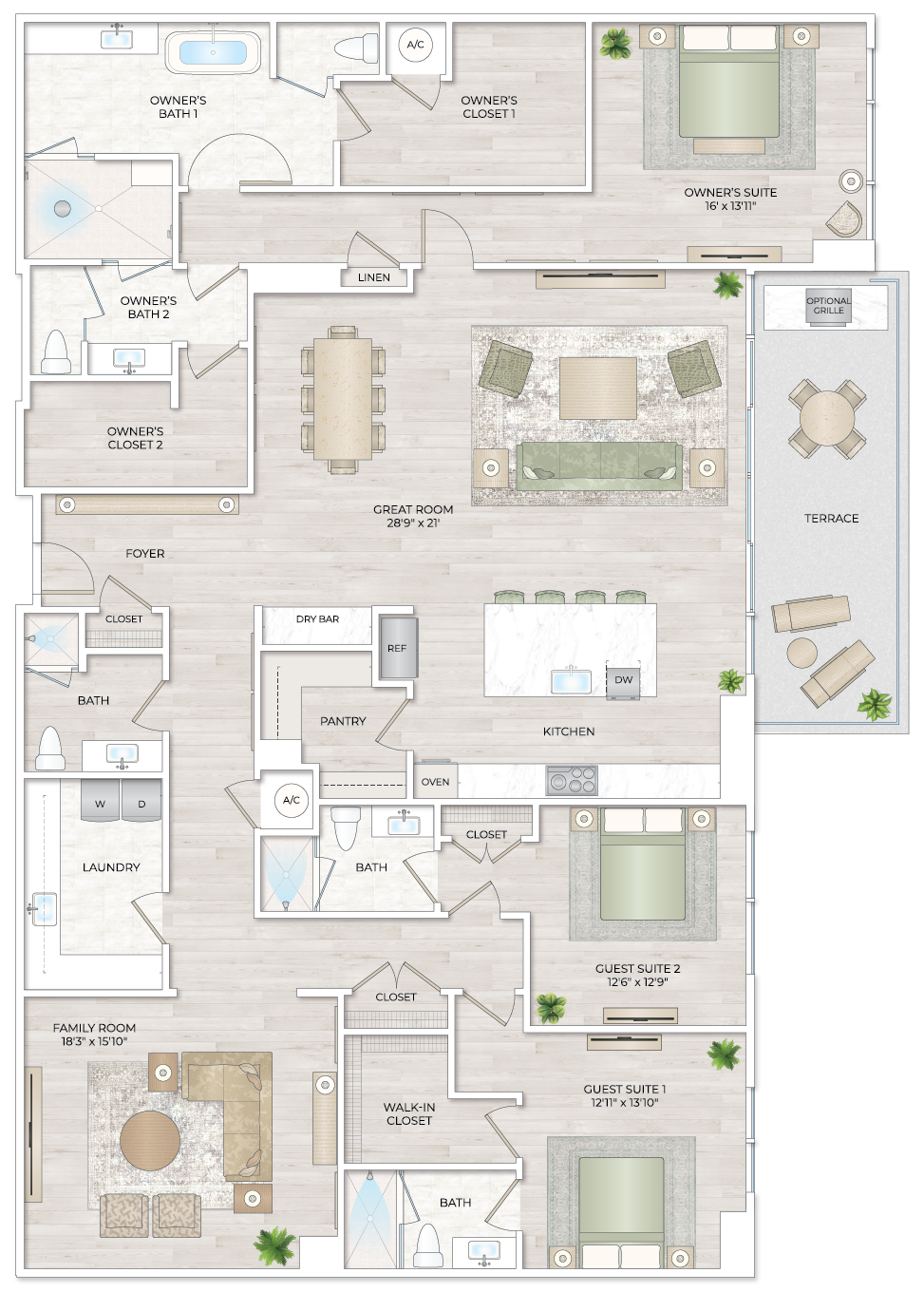 Solana Bay Residences Miami - Penthouse 2 - Floorplan Image