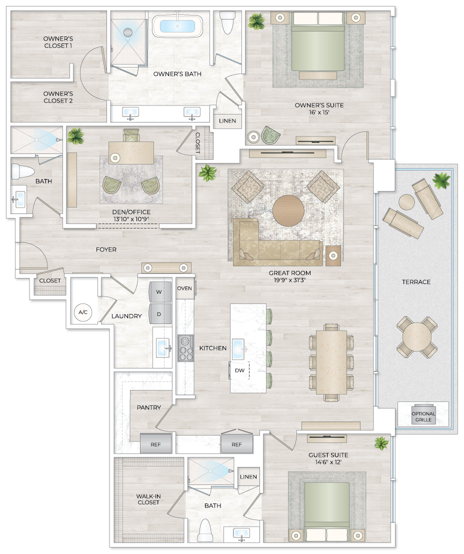 Solana Bay Residences Miami - Penthouse 3 - Floorplan Image