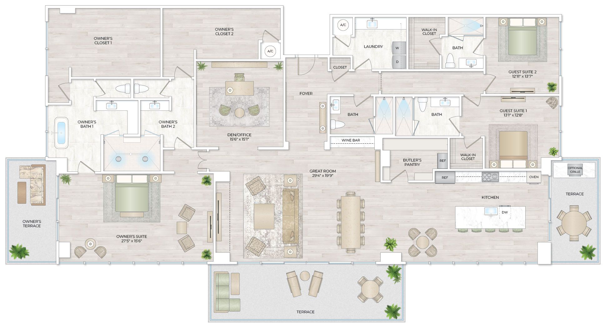 Solana Bay Residences Miami - Penthouse 4 - Floorplan Image