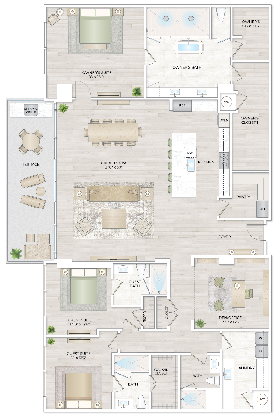 Solana Bay Residences Miami - Penthouse 5 - Floorplan Image